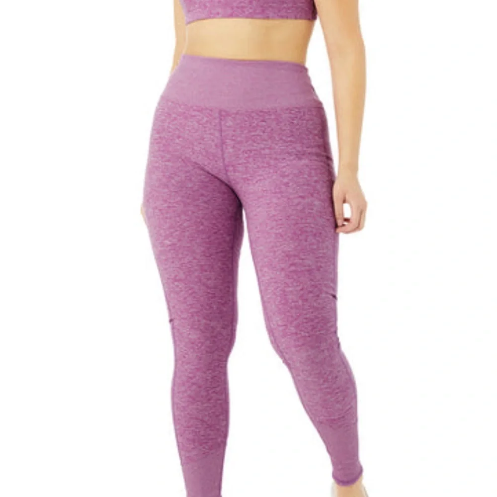ALO Yoga Purple Heather High-Waist Leggings